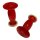 Handlebar grips "Biemme - SECURIT ANTIVIBRANTE"  Series 1-2 (Ø 27mm/125mm) -red/transparent-