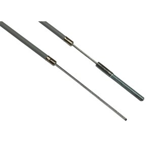 Rear brake cable with treaded end J50/100/125 -grey-