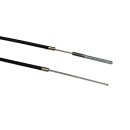 Rear brake cable with treaded end J50/100/125 -black-