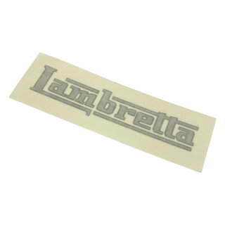Sticker "Lambretta" silver/black (132x25mm)