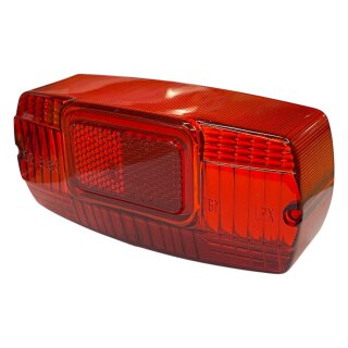 Rear light lense "Casa Lambretta" late Series 2 (1960-) & Series 3 (low holes)