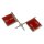 Speedway Flags -silver/black-  (90x40mm)