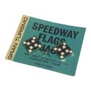 Speedway Flags -silber/schwarz/weiß- (90x40mm)